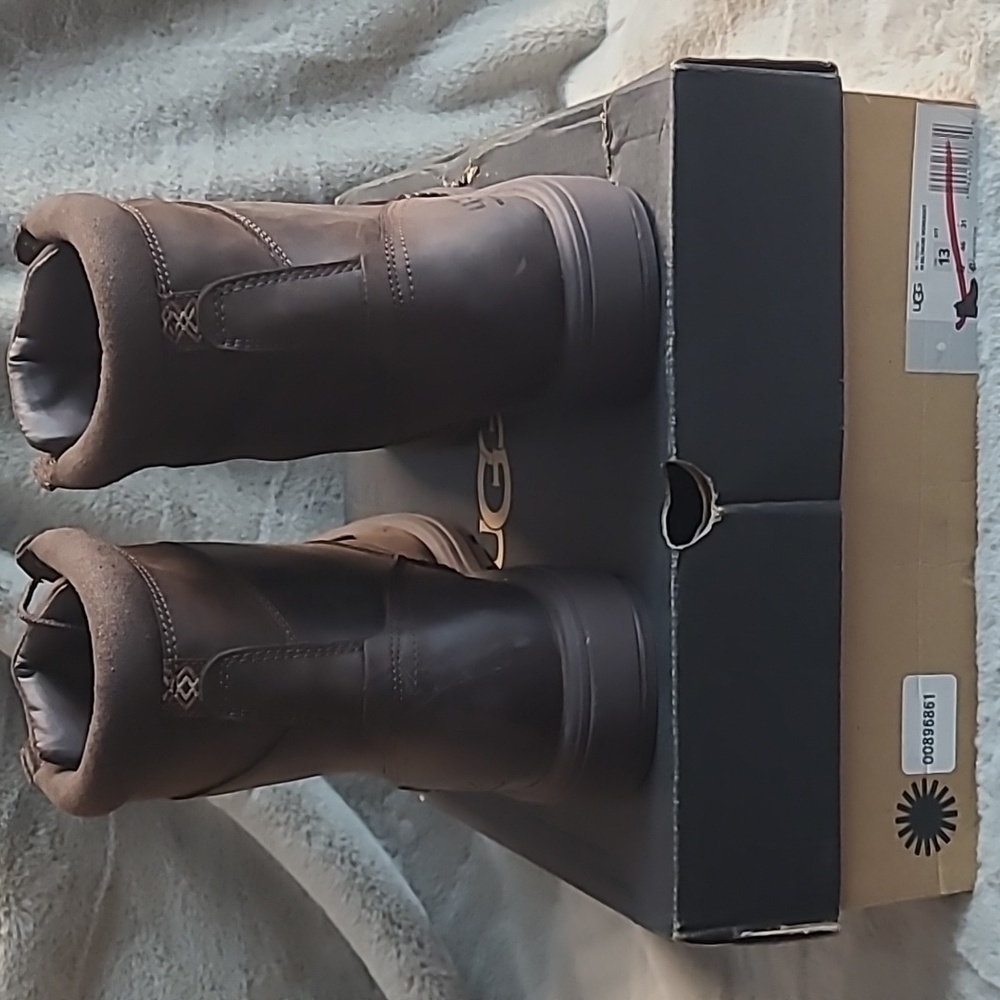 UGG Biltmore Leather Boots Mens Size 13 - Picture 2 of 13